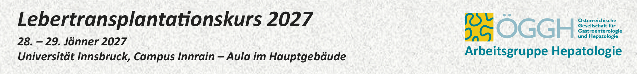 Lebertransplantationskurs 2027