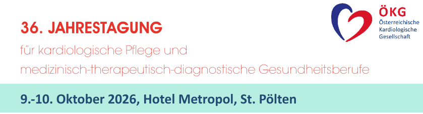 36. Jahrestagung für kardiologische Pflege und medizinisch-therapeutisch-diagnostische Gesundheitsberufe (MTDG)